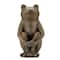 Glitzhome® 12" Resin Bronze Squatting Frog Statue